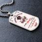 litzzy To My Badass Daughter - If Fate Whispers - Dog Tag - Military Ball Chain jewelry   
