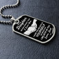 litzzy To My Daughter - Never Forget That I Love You - Dog Tag - Military Ball Chain jewelry   