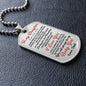 litzzy [Almost Sold Out] To My Daughter You Will Always Be My Baby Girl - Dog Tag - Military Ball Chain jewelry   