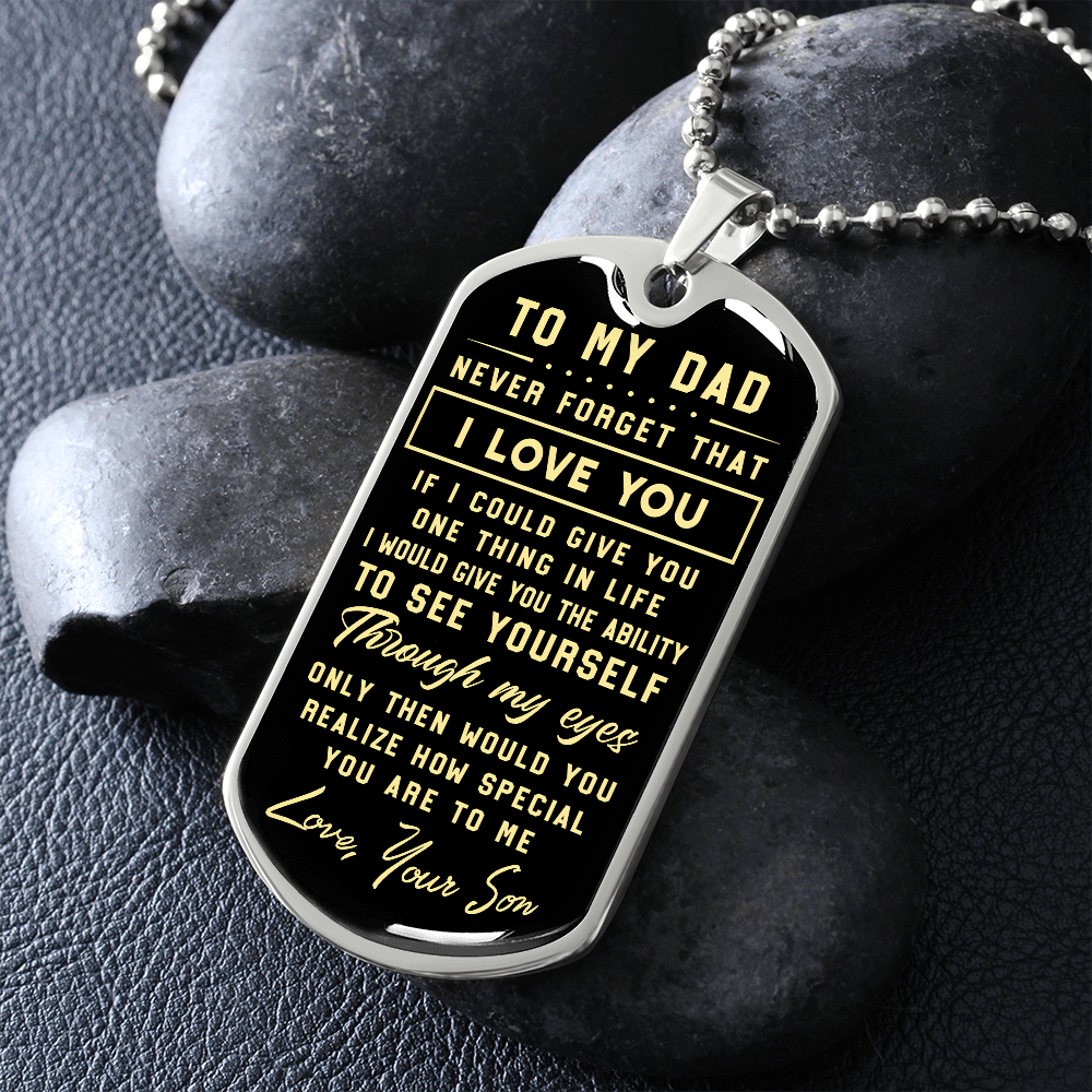 litzzy To My Dad - Parents’ Day Father's Day Gift For Dad From Son Jewelry   