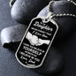 litzzy To My Daughter - Never Forget That I Love You - Dog Tag - Military Ball Chain jewelry   