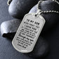 litzzy To my Son - Never Forget That I Love You Love Dad Dog tag Jewelry   