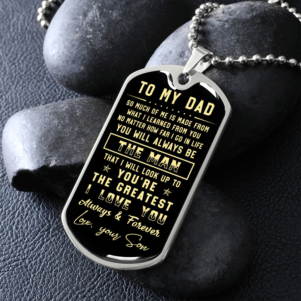 litzzy To my Dad - Parents’ Day Father's Day Gift from Son Jewelry   