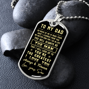 litzzy To my Dad - Parents’ Day Father's Day Gift from Son Jewelry   