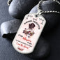 litzzy To My Badass Daughter - If Fate Whispers - Dog Tag - Military Ball Chain jewelry   
