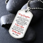 litzzy Copy of [Almost Sold Out] To My Daughter You Will Always Be My Baby Girl - Dog Tag - Military Ball Chain - To my Lovely Daughter, Gift for Daughter SO Jewelry   