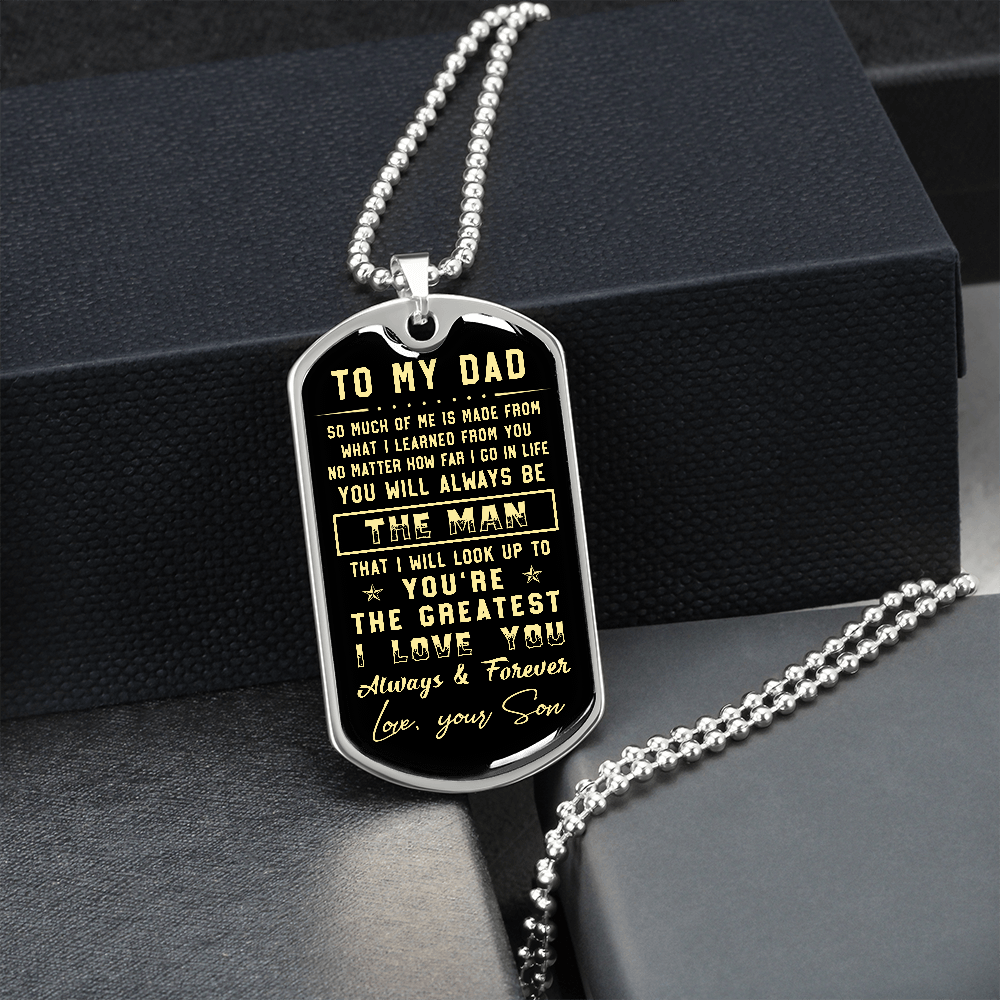 litzzy To my Dad - Parents’ Day Father's Day Gift from Son Jewelry   