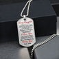 litzzy [Almost Sold Out] To My Daughter You Will Always Be My Baby Girl - Dog Tag - Military Ball Chain jewelry Stainless Steel  
