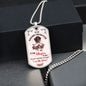 litzzy To My Badass Daughter - If Fate Whispers - Dog Tag - Military Ball Chain jewelry   