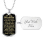 litzzy To My Husband, To My Soulmate, To My Best Friend Military Necklaces - Men Dog Tag Necklace Jewelry Military Chain (Silver) Yes 
