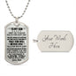 litzzy To My Son from DAD I Want You To Believe Love DAD Jewelry Military Chain (Silver) Yes 