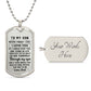 litzzy To my Son - Never Forget That I Love You Love Dad Dog tag Jewelry Military Chain (Silver) Yes 