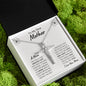 litzzy Litzzy Cross Necklace To My Mom, Mother Shining Necklace for Mom from Son Jewelry Two Toned Box  