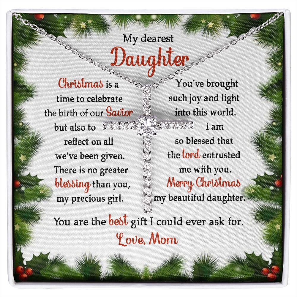 litzzy My Dearest Daughter, You Are The Best Gift, Merry Christmas - Gifts For Daughter  Two Toned Box  
