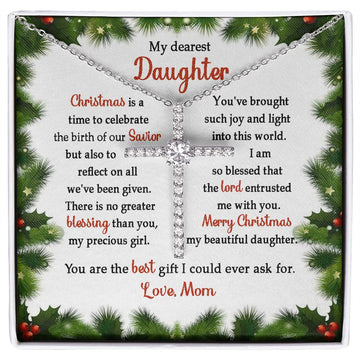 litzzy My Dearest Daughter, You Are The Best Gift, Merry Christmas - Gifts For Daughter  Two Toned Box  