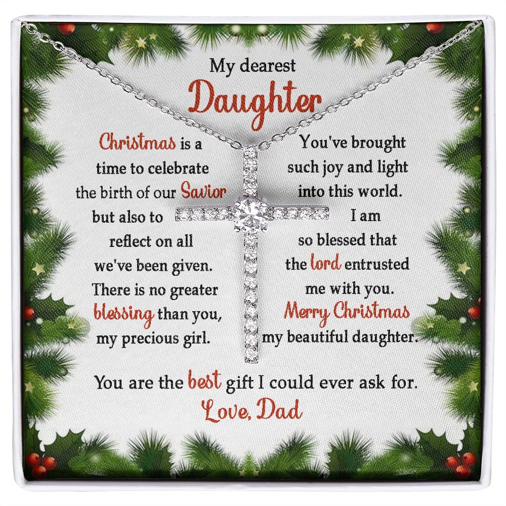 litzzy My Dearest Daughter, You Are The Best Gift, Merry Christmas - Gifts For Daughter  Two Toned Box  