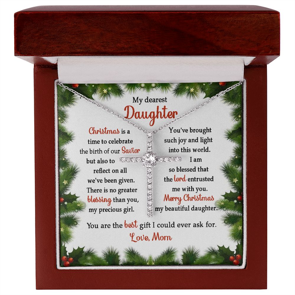 litzzy My Dearest Daughter, You Are The Best Gift, Merry Christmas - Gifts For Daughter  Luxury Box w/LED  