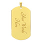 litzzy To my Son - Never Forget That I Love You Love Dad Dog tag Jewelry   