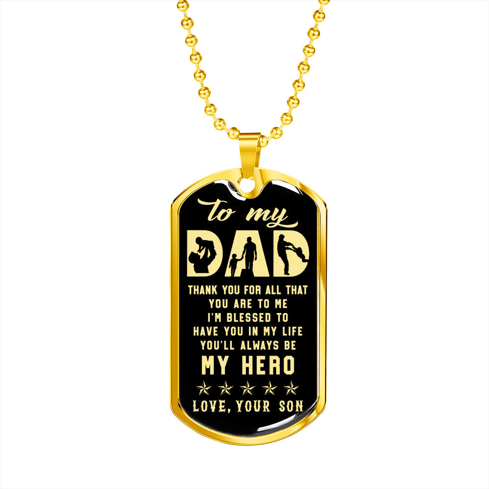 litzzy To my Dad Father's Day Gift from Son Jewelry   