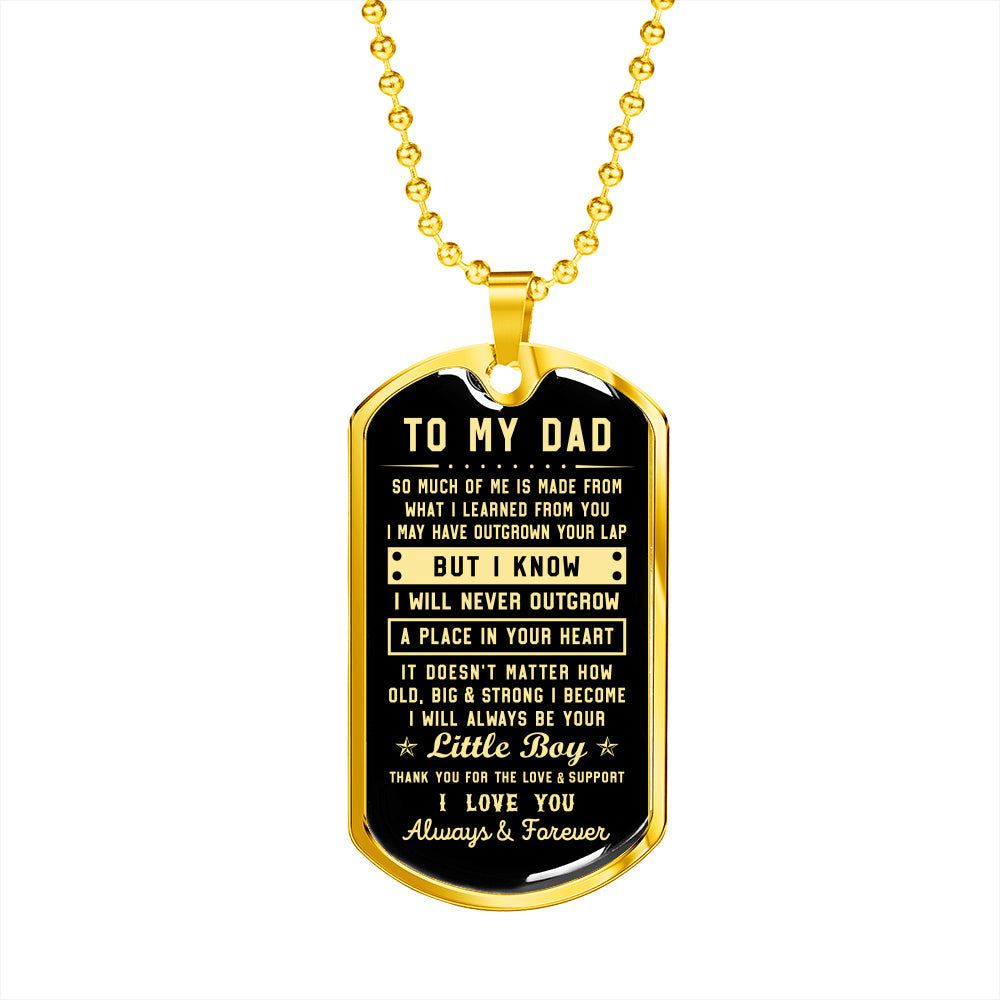 litzzy To my Dad - Thank you for the love & support Son to Dad Gift Jewelry   