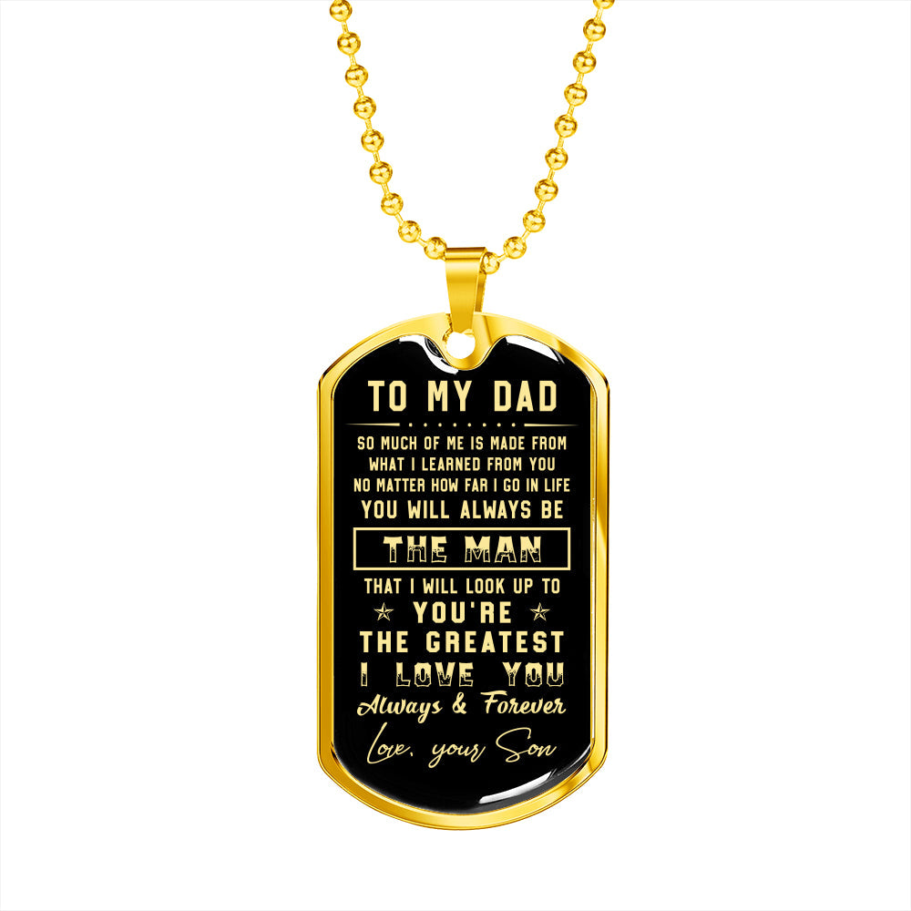 litzzy To my Dad  - I love you always & forever Father's Day Gift from Son Jewelry   