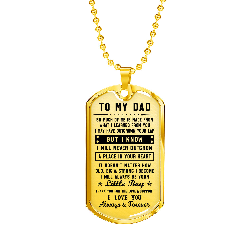 litzzy To my Dad - Thank you for the love & support Son to Dad Gift Jewelry   