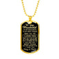 litzzy To My Husband, To My Soulmate, To My Best Friend Military Necklaces - Men Dog Tag Necklace Jewelry   