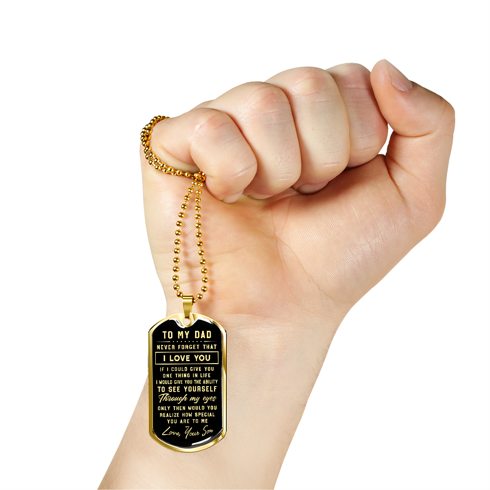 litzzy To My Dad - Parents’ Day Father's Day Gift For Dad From Son Jewelry   