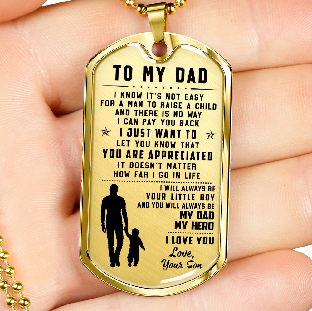 litzzy To My Dad - Father's Day Gift from Son Jewelry   