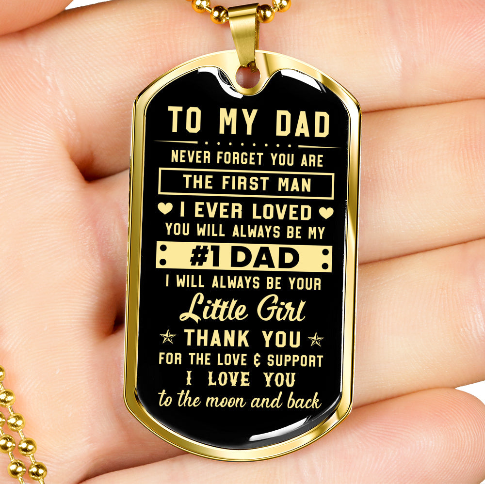 litzzy To my Dad - You will always be my #1 Dad Jewelry   