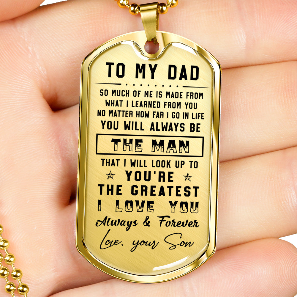 litzzy To my Dad - I love you always & forever Father's Day Gift from Son Jewelry   