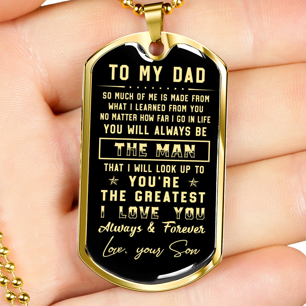 litzzy To my Dad  - I love you always & forever Father's Day Gift from Son Jewelry   
