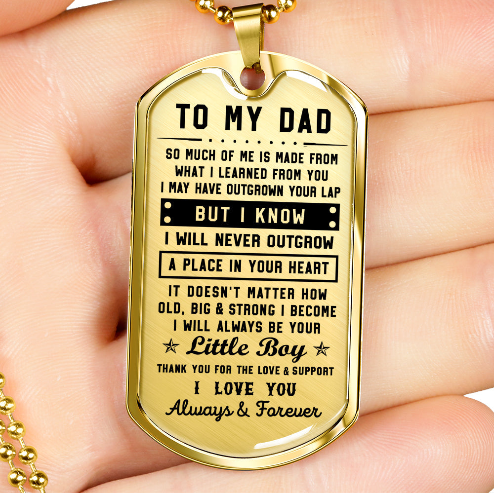 litzzy To my Dad - Thank you for the love & support Son to Dad Gift Jewelry   