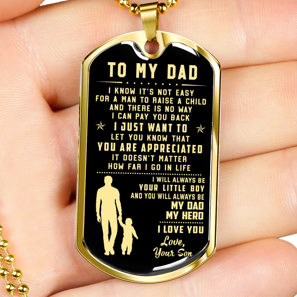 litzzy To My Dad - Father's Day Gift from Son Jewelry   