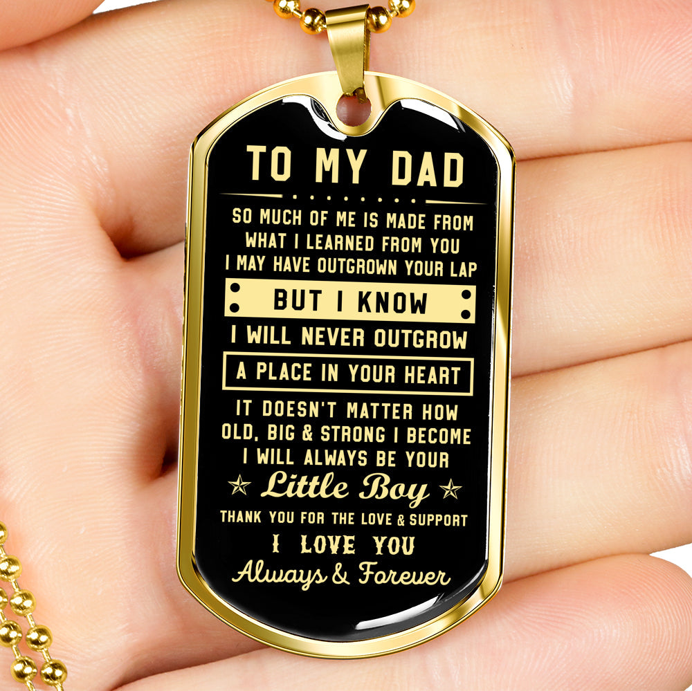 litzzy To my Dad - Thank you for the love & support Son to Dad Gift Jewelry   