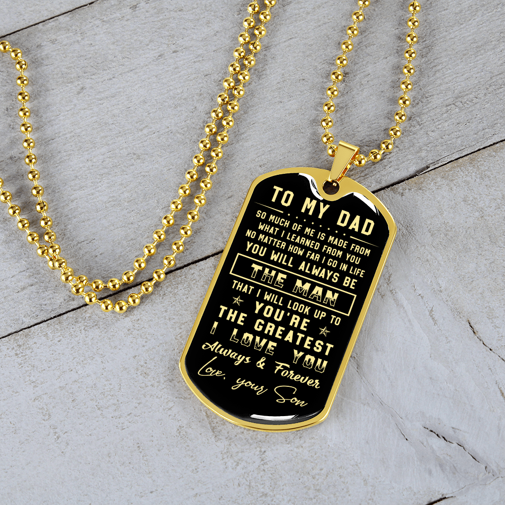 litzzy To my Dad - Parents’ Day Father's Day Gift from Son Jewelry   