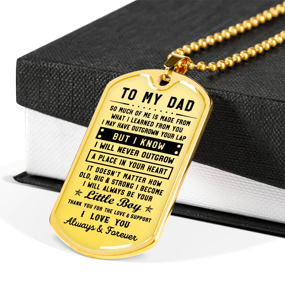 litzzy To my Dad - Thank you for the love & support Son to Dad Gift Jewelry   