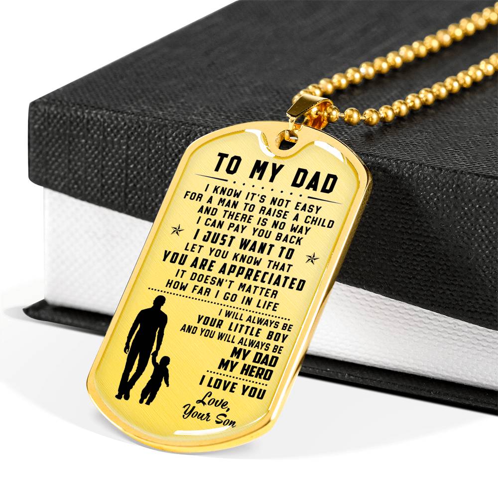 litzzy To My Dad - Father's Day Gift from Son Jewelry   
