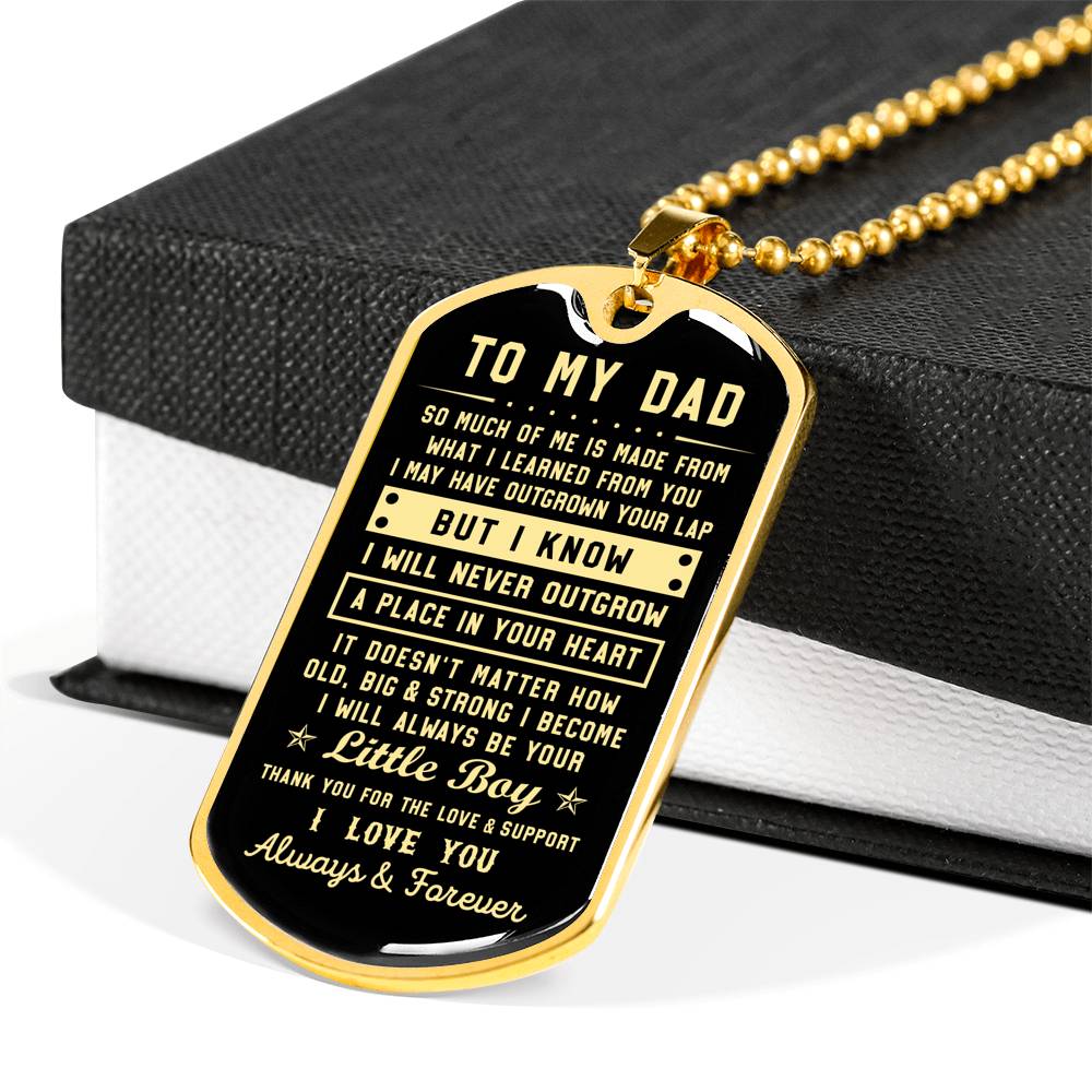 litzzy To my Dad - Thank you for the love & support Son to Dad Gift Jewelry   