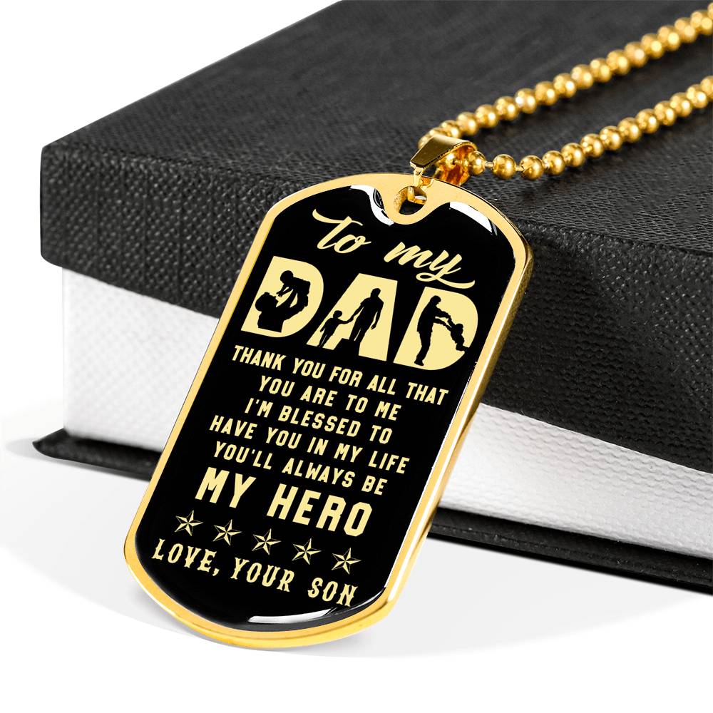 litzzy To my Dad Father's Day Gift from Son Jewelry   