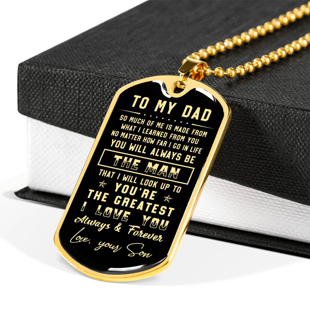 litzzy To my Dad  - I love you always & forever Father's Day Gift from Son Jewelry   