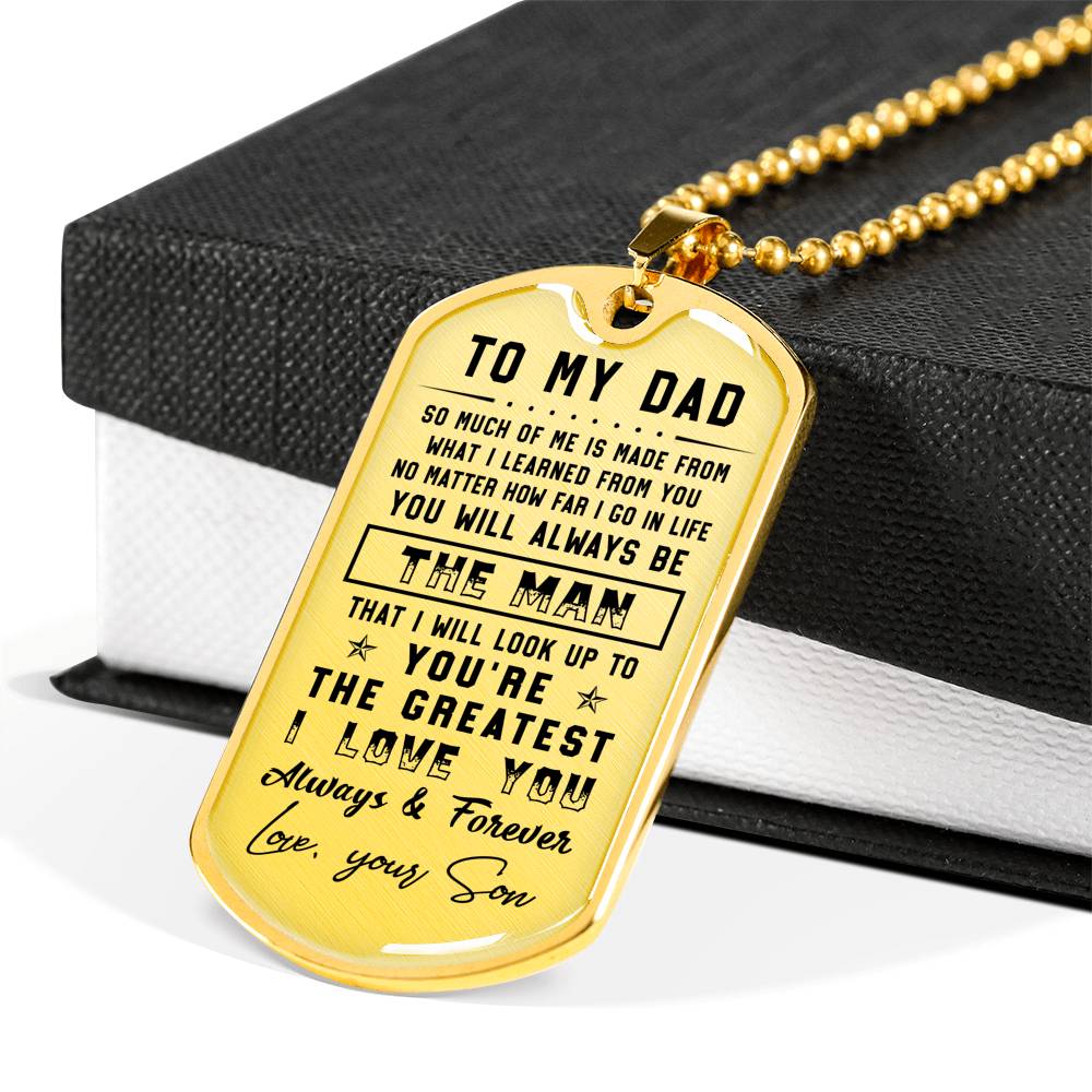 litzzy To my Dad - I love you always & forever Father's Day Gift from Son Jewelry   