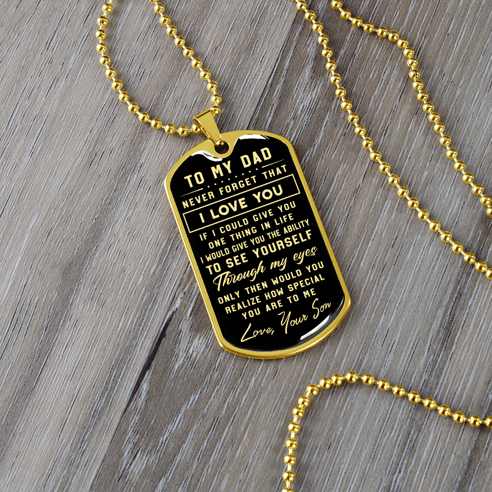litzzy To My Dad - Parents’ Day Father's Day Gift For Dad From Son Jewelry   