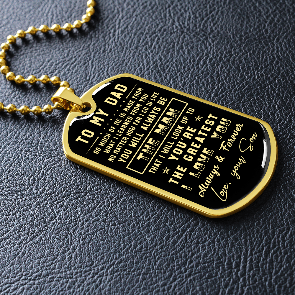 litzzy To my Dad - Parents’ Day Father's Day Gift from Son Jewelry   