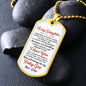 litzzy Copy of [Almost Sold Out] To My Daughter You Will Always Be My Baby Girl - Dog Tag - Military Ball Chain - To my Lovely Daughter, Gift for Daughter SO Jewelry   