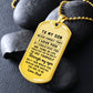 litzzy To my Son - Never Forget That I Love You Love Dad Dog tag Jewelry   