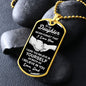 litzzy To My Daughter - Never Forget That I Love You - Dog Tag - Military Ball Chain jewelry   