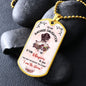 litzzy To My Badass Daughter - If Fate Whispers - Dog Tag - Military Ball Chain jewelry   
