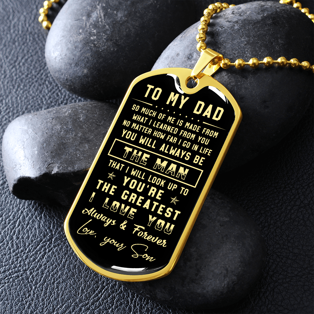 litzzy To my Dad - Parents’ Day Father's Day Gift from Son Jewelry   