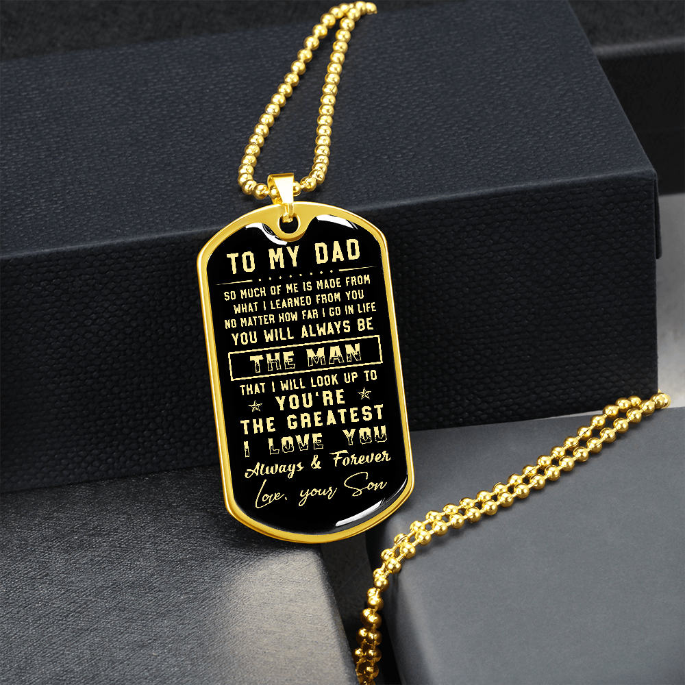 litzzy To my Dad - Parents’ Day Father's Day Gift from Son Jewelry   